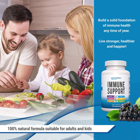 P Puregen Labs Complément Alimentaire 120 Capsules Échinacée Sureau avec des ingrédients naturels