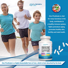 P Puregen Labs Complément Alimentaire 120 Capsules Échinacée Sureau en milieu de vie