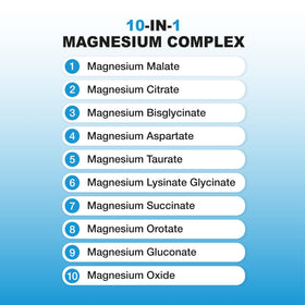 P Puregen Labs Complexe de Magnésium 10 en 1 500mg avec vitamine B6