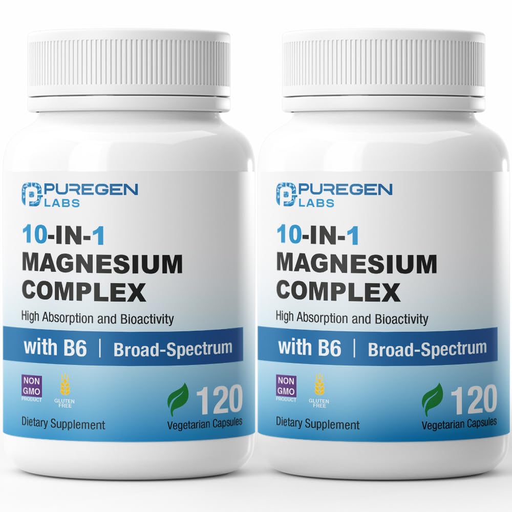 P Puregen Labs Complexe de Magnésium 10 en 1 500mg devant