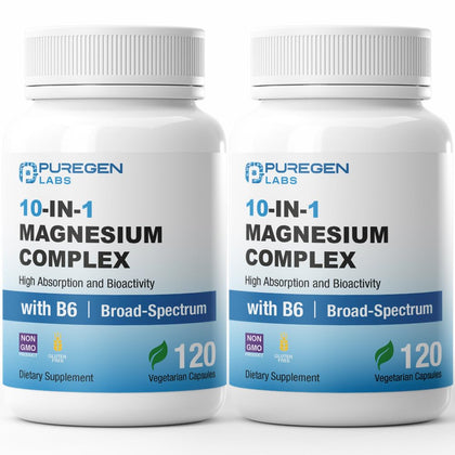 P Puregen Labs Complexe de Magnésium 10 en 1 500mg devant