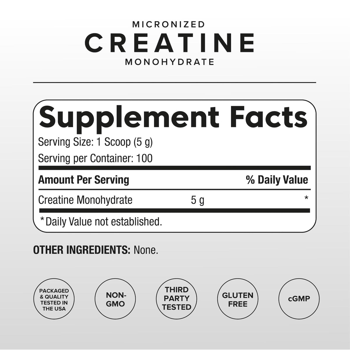 P Puregen Labs créatine monohydrate poudre sans arômes