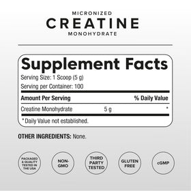P Puregen Labs créatine monohydrate poudre sans arômes