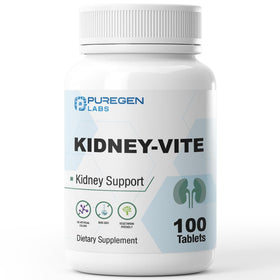 P Puregen Labs Kidney-Vite 100 comprimés vue avant du produit