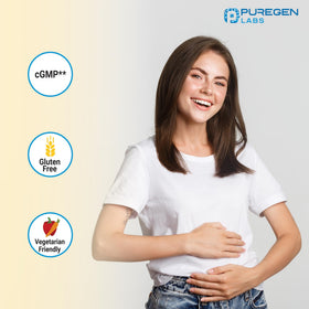 P Puregen Labs Lactase Enzyme 3000 FCC 270 comprimés avec étiquette