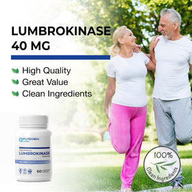 P Puregen Labs Lumbrokinase capsules avec dosage recommandé