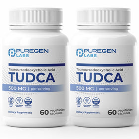 P Puregen Labs TUDCA 500mg capsules végétales, vue de face