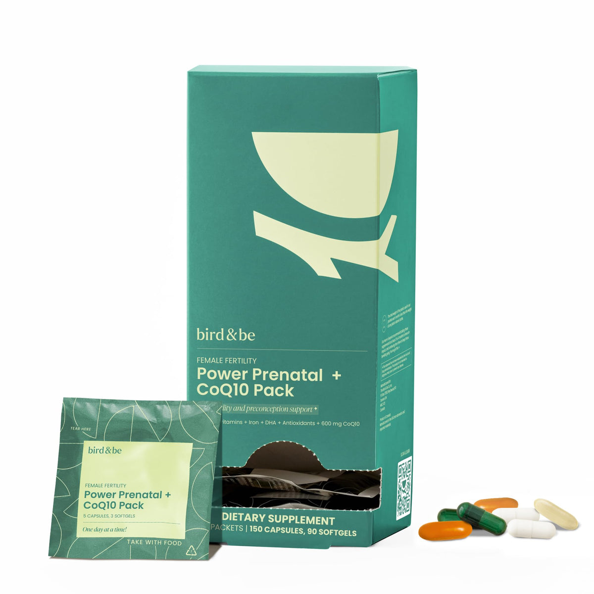 Pack bird&be Multivitamines Prénatales vue de face