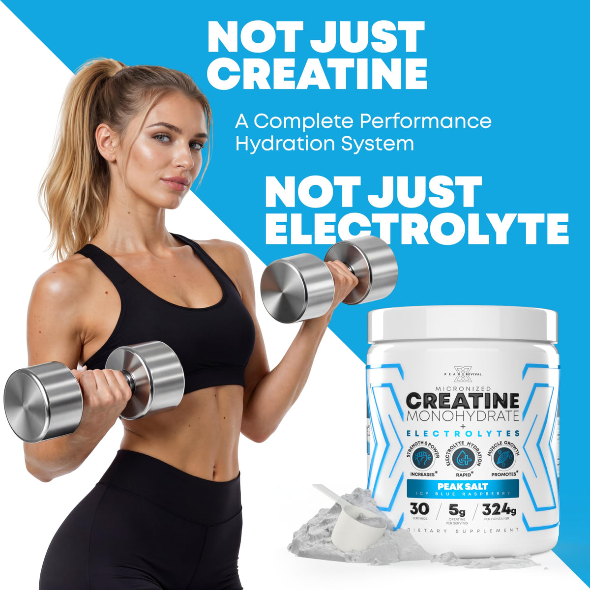 Pack complet de créatine et électrolytes Peak Revival-X