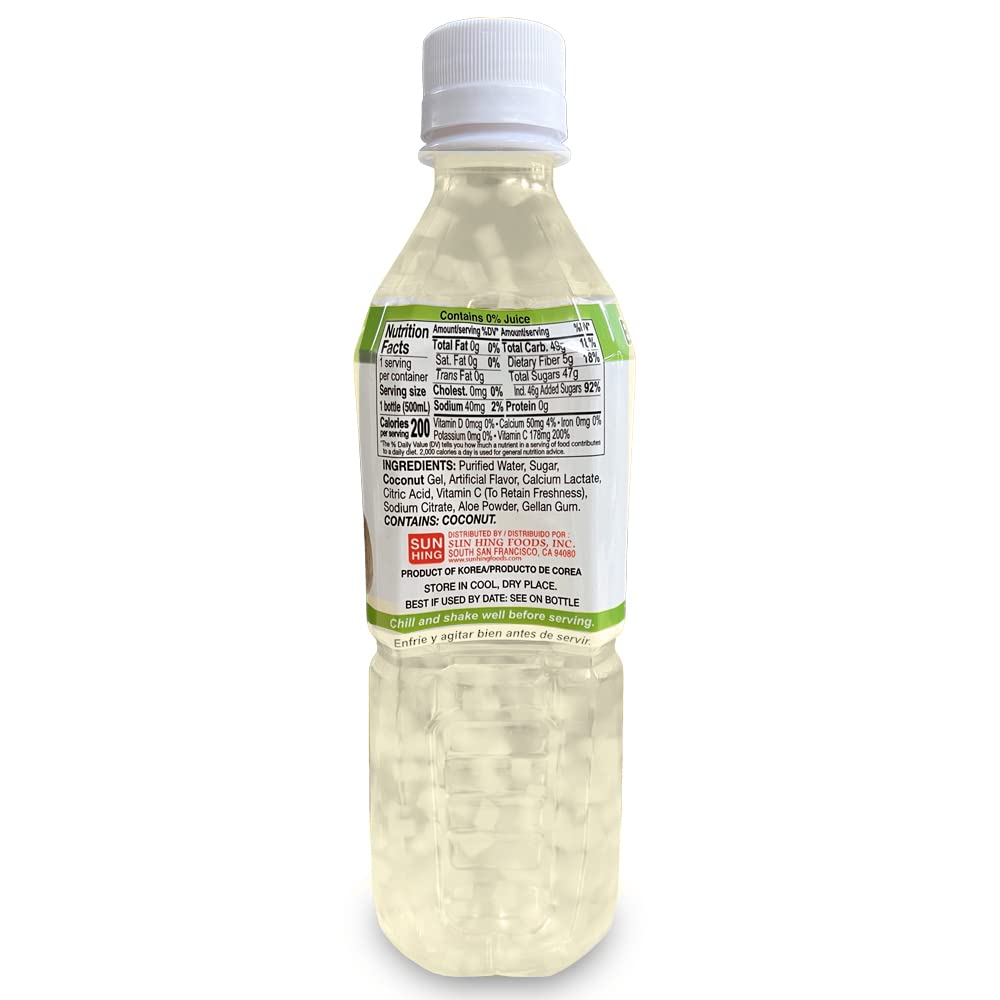 Pack de 10 bouteilles de jus d'aloe vera saveur coco PARROT 500mL