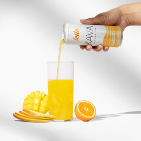 Pack de 12 canettes de boisson LEILO Kava Tangerine Mango