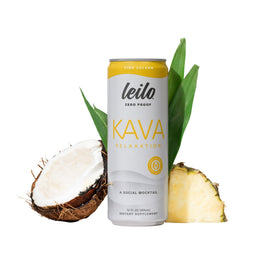 Pack de 12 canettes de mocktail Kava Pina Colada de LEILO