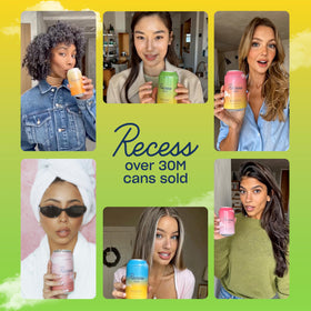 Pack de 12 canettes Recess Mood Lime Citrus en mode de vie actif