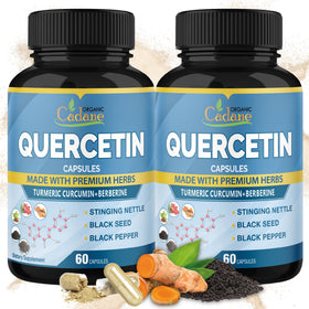 Pack de 120 capsules de Quercétine Organic Cadane vue de face