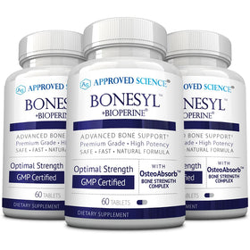 Pack de 180 comprimés de Bonesyl d'Approved Science pour la santé des os