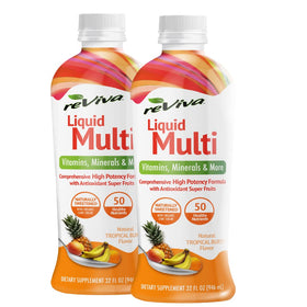 Pack de 2 bouteilles de Liquid ReViva Multivitamines Liquides de 32 oz chacune