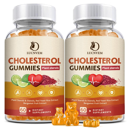 Pack de 2 gummies cholestérol LUCNVEM vue de face