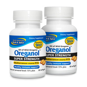 Pack de 2 Oreganol P73 NORTH AMERICAN HERB & SPICE avec 60 gélules molles