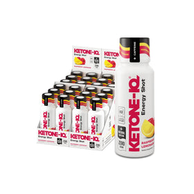 Pack de 24 shots Ketone-IQ de caféine, saveur framboise citronnade