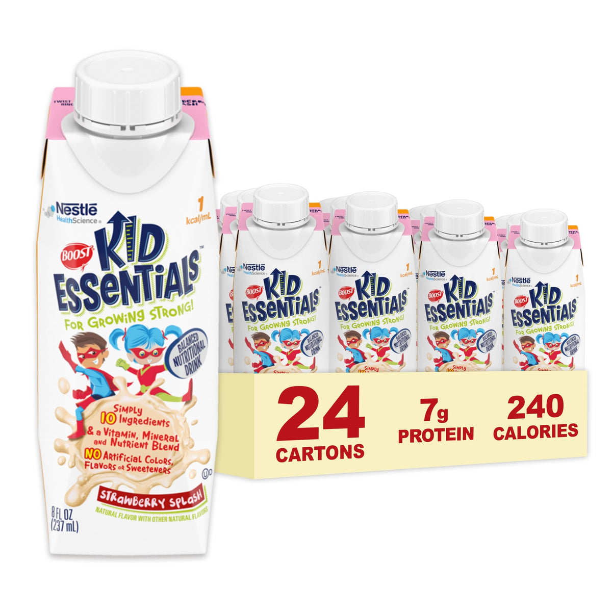 Pack de 24 support Kid Essentials boisson nutritionnelle équilibrée fraise