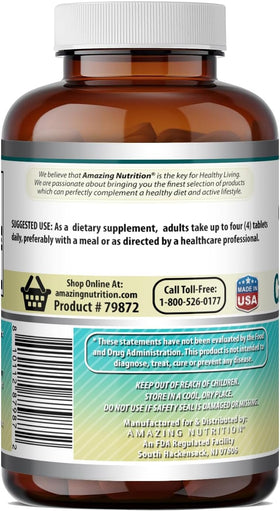 Pack de 240 comprimés Calcium Citrate 1000 Mg d'Amazing Nutrition