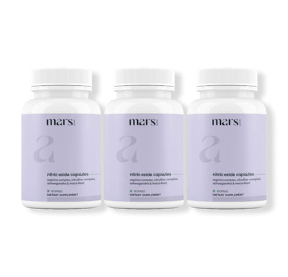 Pack de 3 capsules d'oxyde nitrique mars by GHC avec 180 capsules