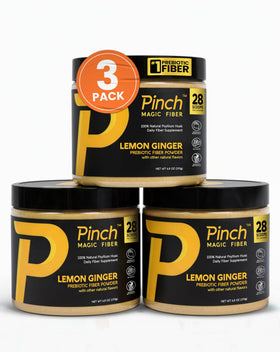 Pack de 3 sachets de Pinch Psyllium Husk au citron et gingembre