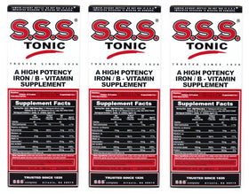Pack de 3 Tonic SSS 10 oz avec ingrédients