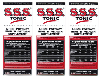 Pack de 3 Tonic SSS 10 oz vue de face