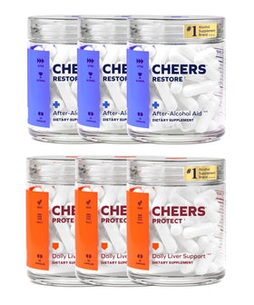Pack de 36 capsules Restore de Cheers avec étiquette