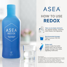 Pack de 4 bouteilles ASEA sur une table