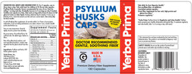 Pack de 4 bouteilles de capsules de psyllium Yerba Prima