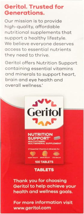 Pack de 4 bouteilles de Geritol liquide B-vitamines