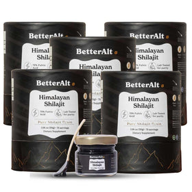 Pack de 5 résines de shilajit pur himalayen Better Alt