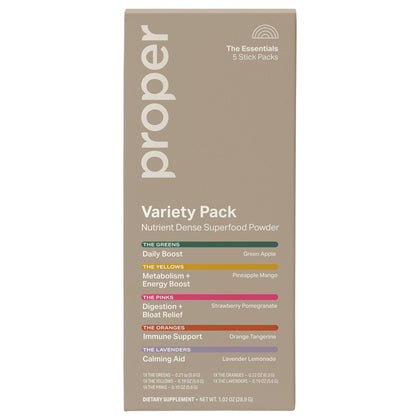 Pack de 5 sticks de Proper Super Foods en Poudre