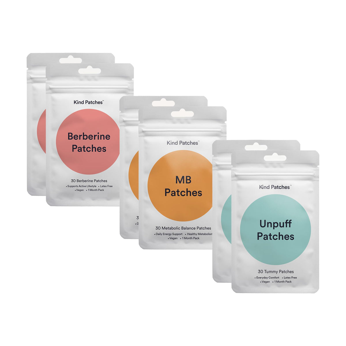 Pack de 6 patches végétaux Kind Patches avec emballage