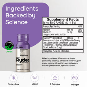 Pack de 8 flacons de RYDE Sleep Shot