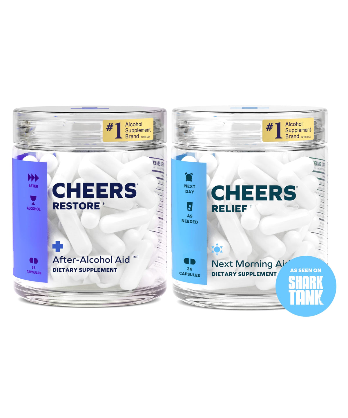 Pack de Cheers R&R Combo avec 12 doses de Restore et Relief