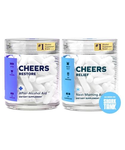 Pack de Cheers R&R Combo avec 12 doses de Restore et Relief