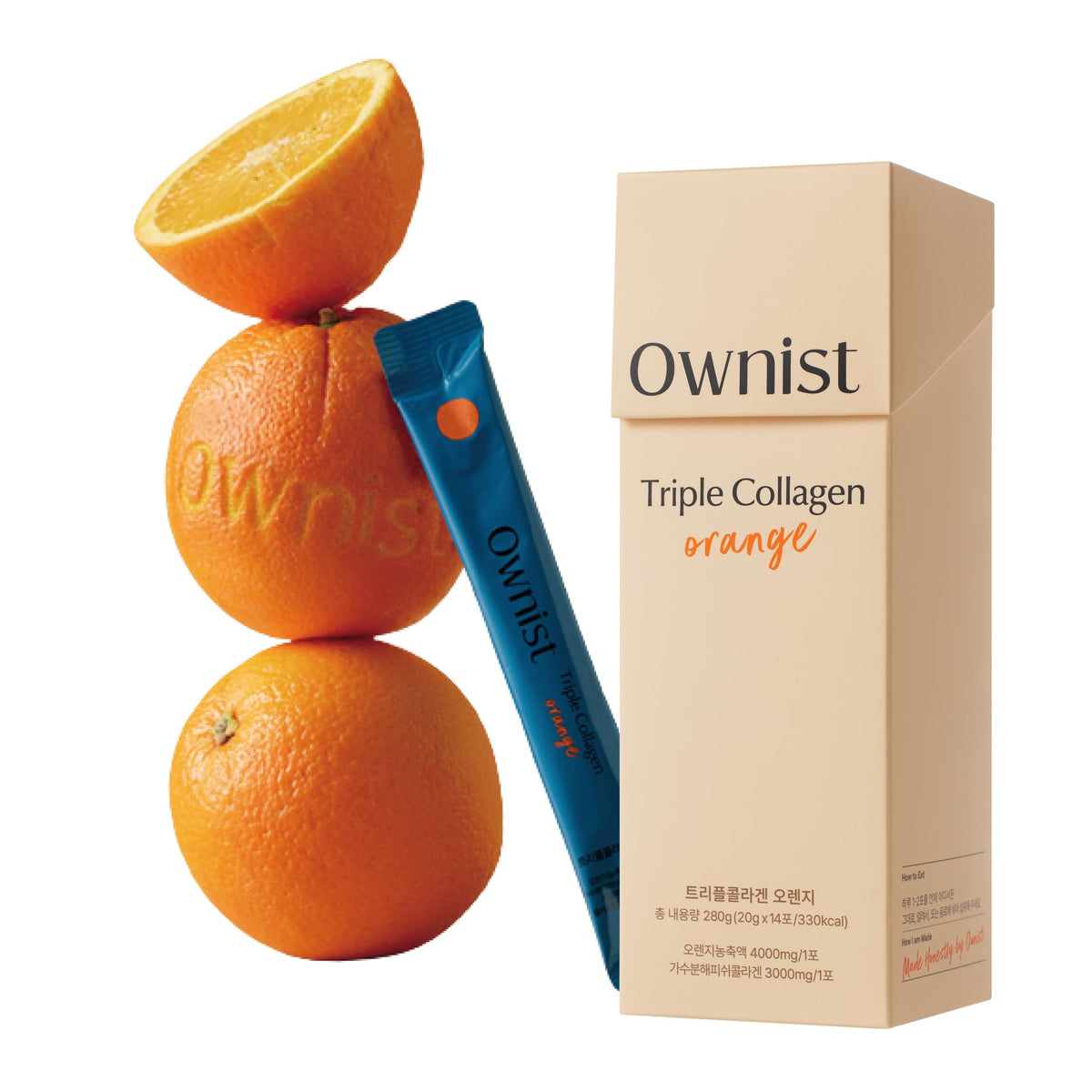 Pack de collagène liquide Ownist avec 14 sachets individuels