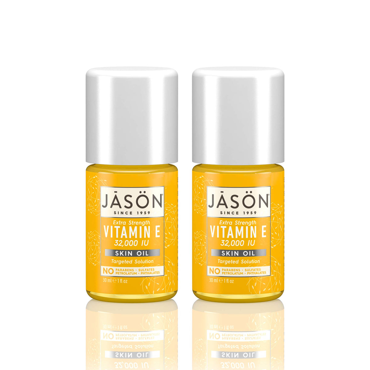 Pack de deux bouteilles de JASON Huile de Vitamine E 32 000 UI