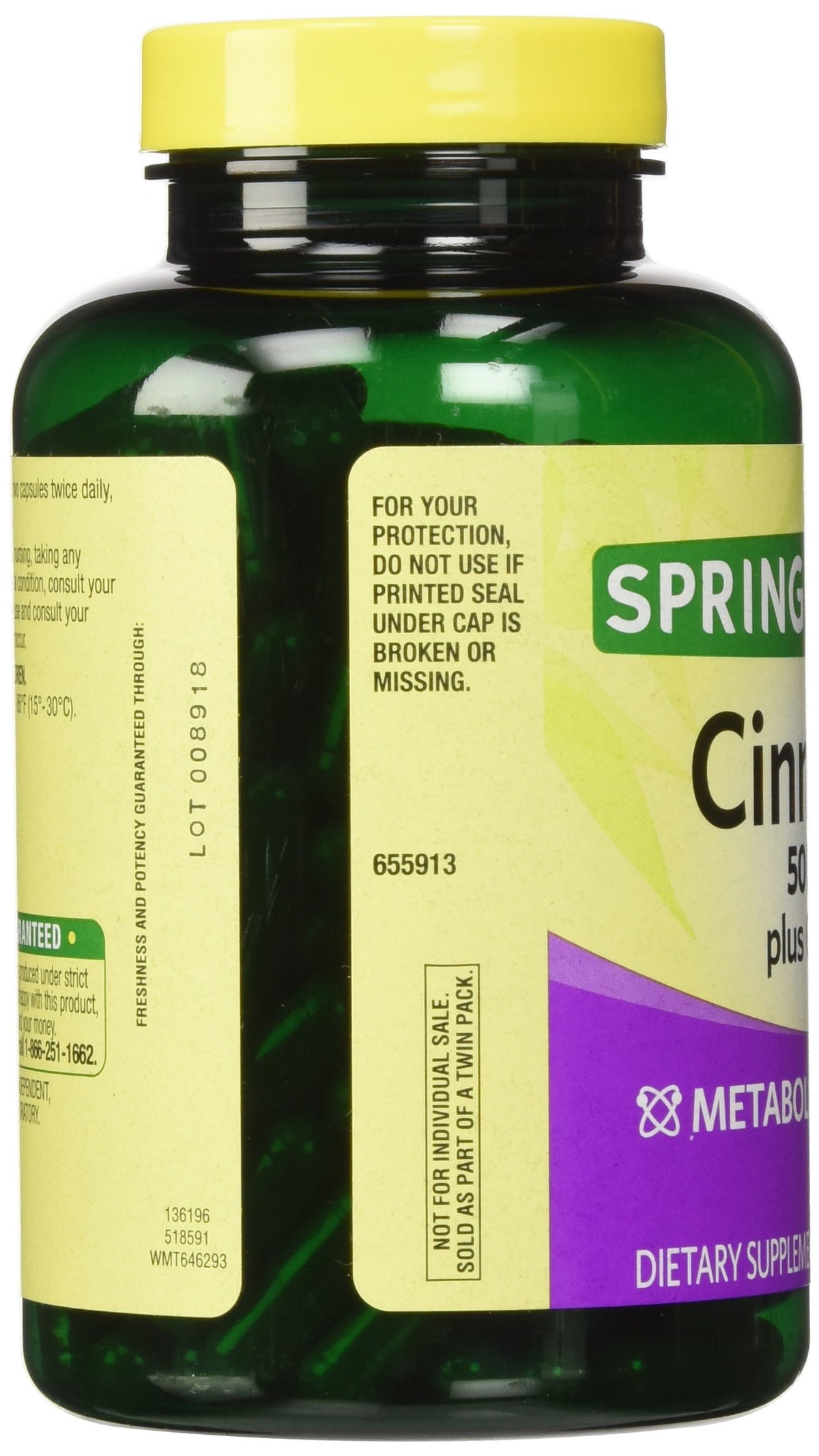 Pack de deux bouteilles Spring Valley Cannelle 1000mg + Chrome
