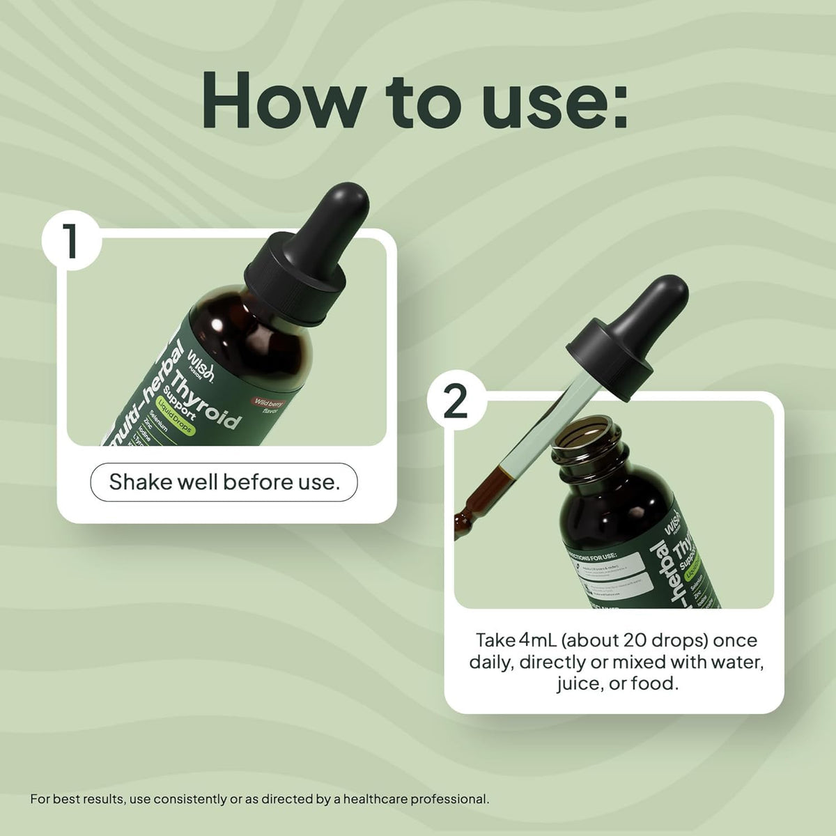 Pack de deux flacons de soutien thyroïdien Wish Fusion