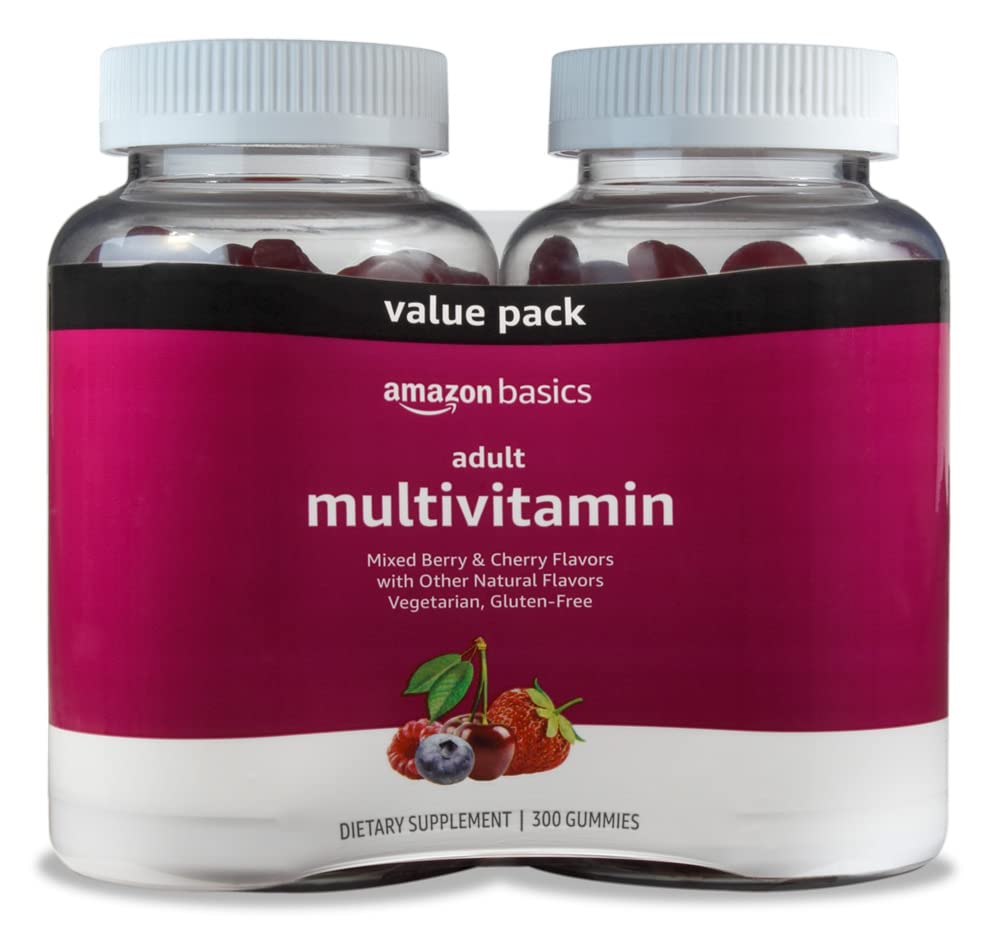 Pack de gélifiés multivitamines Basics avec un mélange de fruits rouges