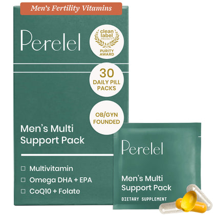 Pack de multivitamines pour hommes Perelel comprenant capsules et softgels