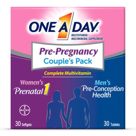 Pack de multivitamines prénatales ONE A DAY pour couple 30 + 30