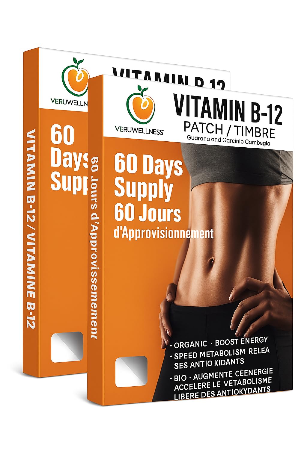 Pack de patchs de vitamine B12 Veru Wellness, 120 patches au total