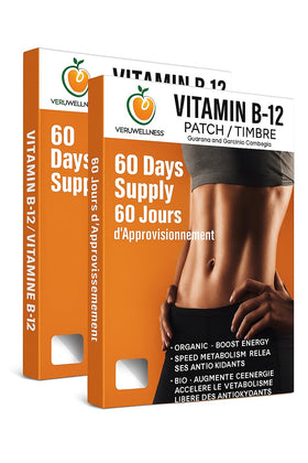 Pack de patchs de vitamine B12 Veru Wellness, 120 patches au total