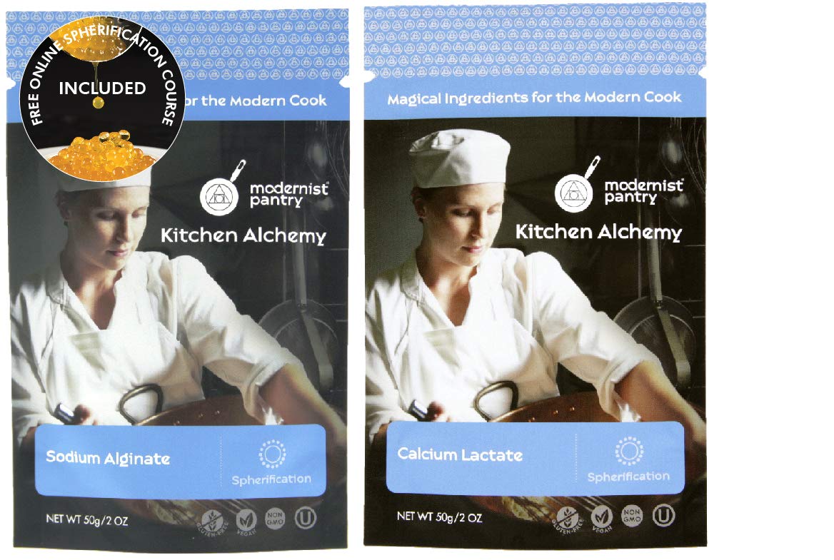 Pack de Sodium Alginate et Calcium Lactate de Modernist Pantry 100g