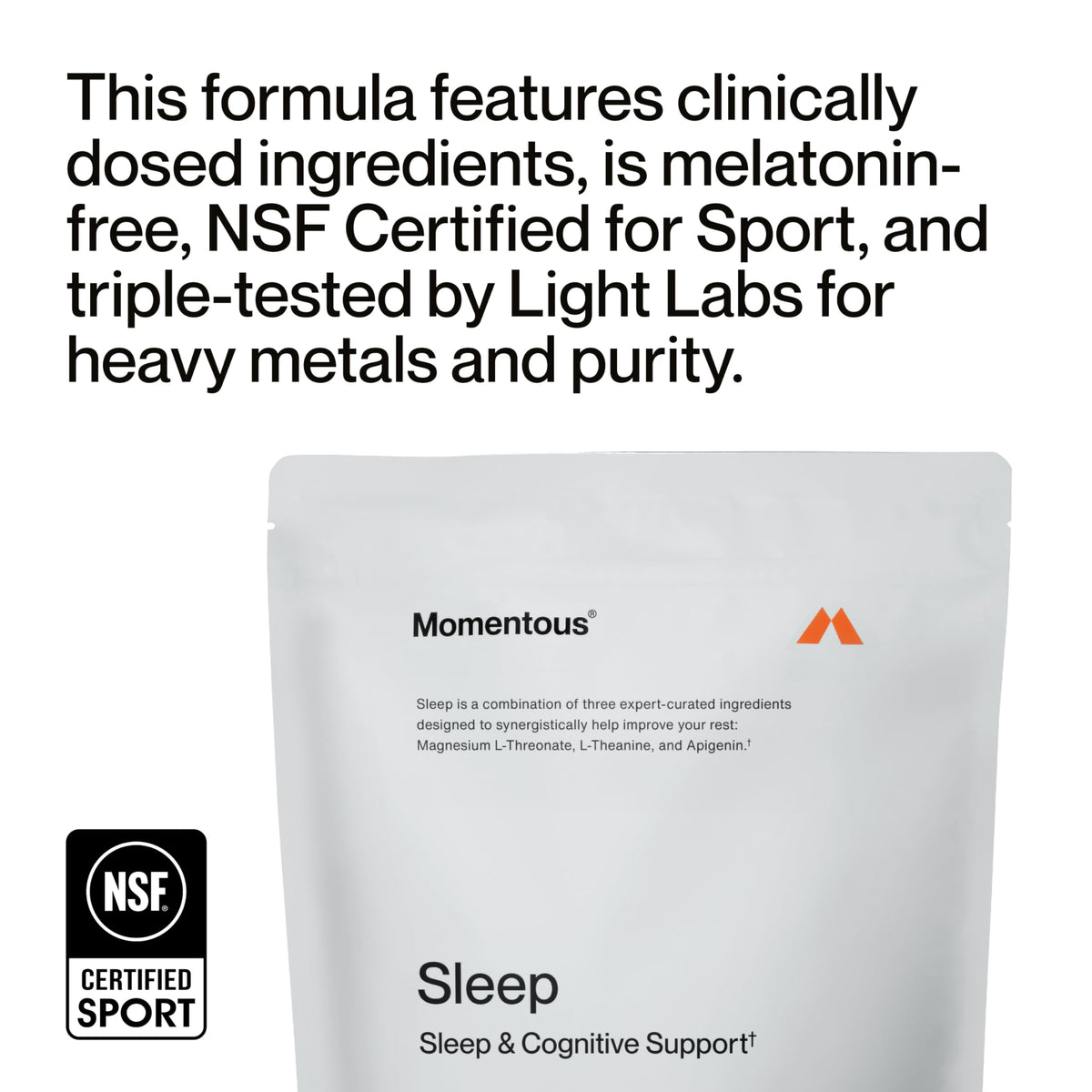 Pack de Sommeil Nocturne Momentous sur une table avec des accessoires de sommeil